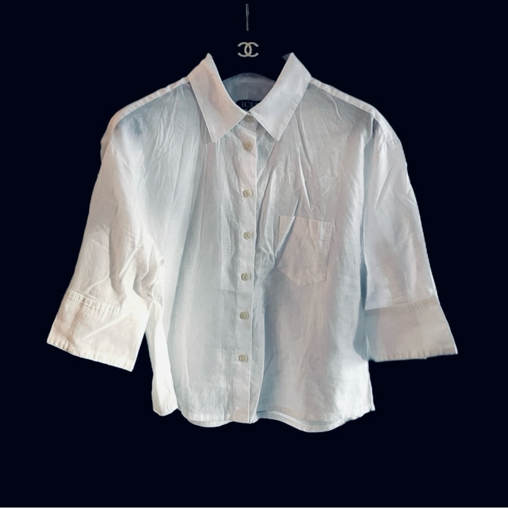 SALE!!!  J Crew Button Up White Blouse NWT